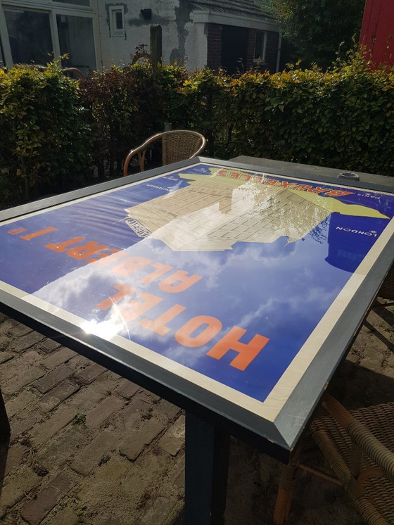 Image 1 of GROTE antieke vintage poster uit 1930 Hotel Albert I