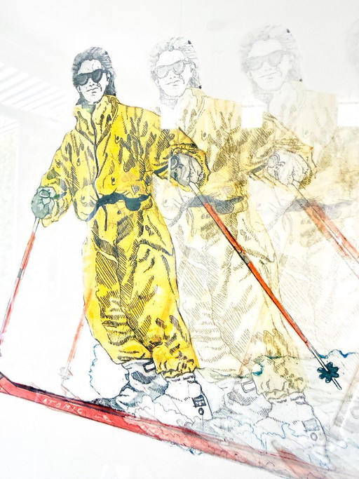 Vintage-Reliefkunstwerk „Winter“ (14/50) von Leentje Linders | Figurativer Zeitgenosse, 1989