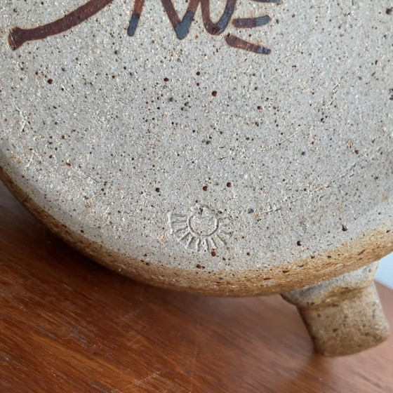 Image 1 of Tetera de cerámica única (Unica) de Arne Bang, Dinamarca, década de 1950.