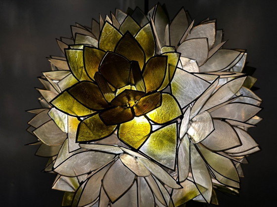 Image 1 of Vintage capiz hanglamp