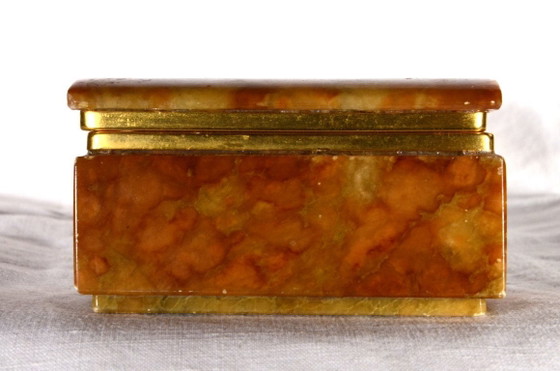 Image 1 of Doosje van onyxmarmer, 11x7 cm, 1960
