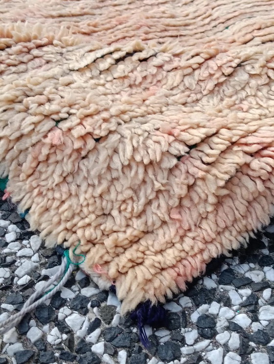 Image 1 of Hand-knotted Berber wool rug 214x95cm