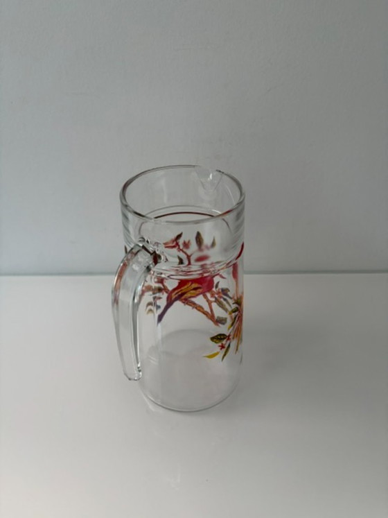 Vintage glass pitcher with bird motif 1.2L – Glass & Decanter (photo 9 of 9)