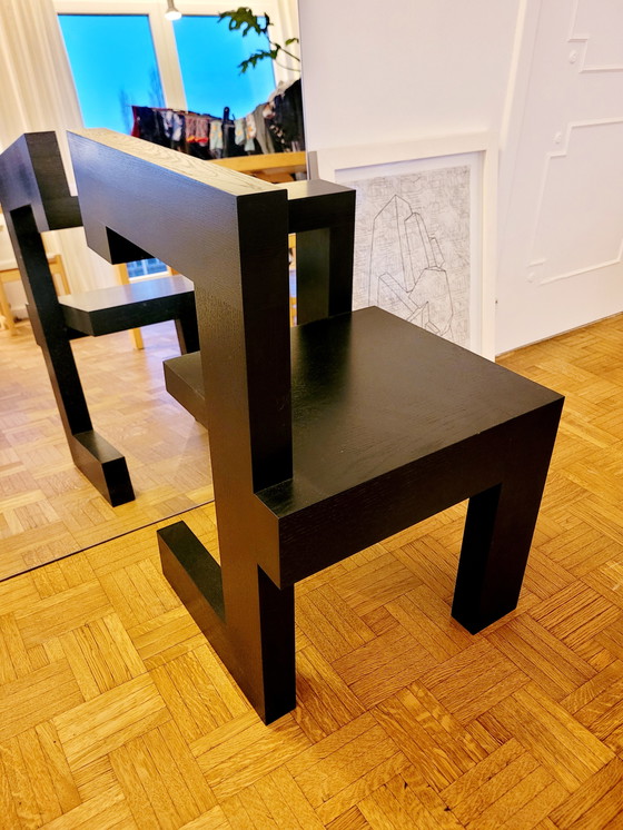 Image 1 of Steltman Chair Gerrit T. Rietveld Numbered Edition with Certificate Rietveld by Rietveld