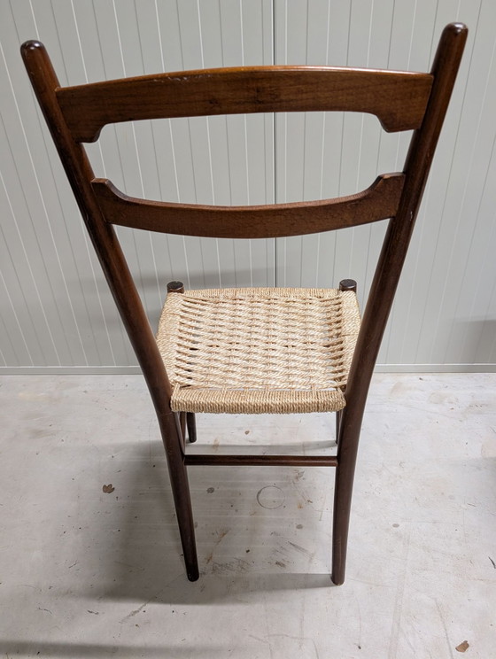 2 vintage kitchen chairs – Dining chairs, Textile, Wood (photo 14 of 15)