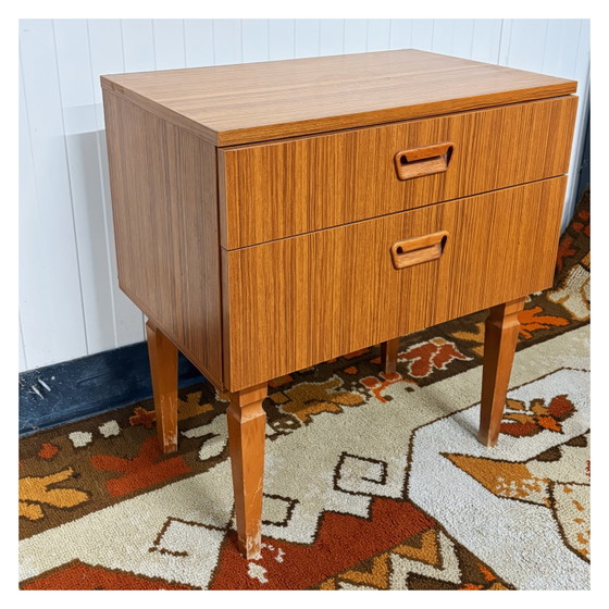Image 1 of Vintage houten nachtkastje