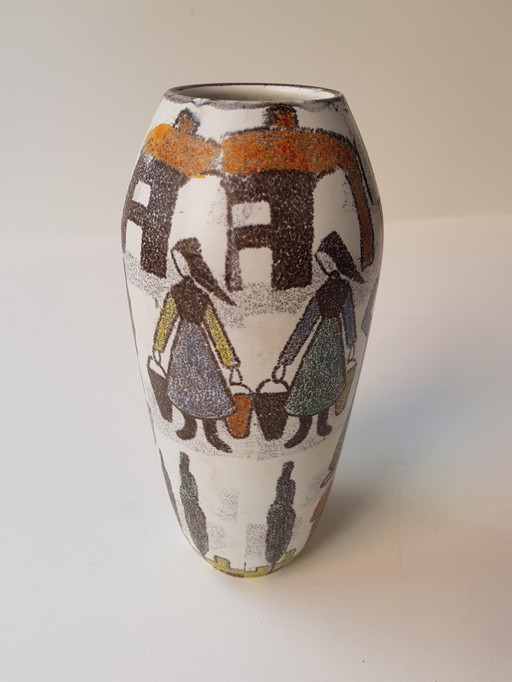 Vase d'Ursula Fesca pour Wächtersbach, 1960S