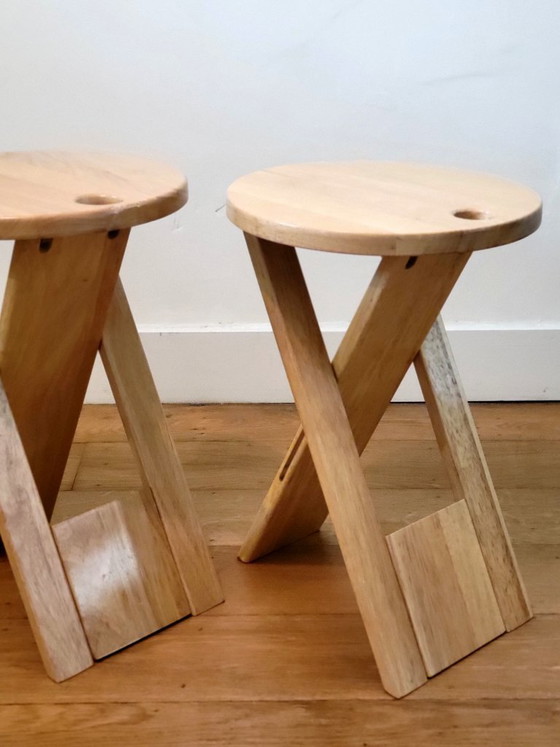Image 1 of Set van 3 vintage Suzy stools van Adrian Reed voor Princes Design Works