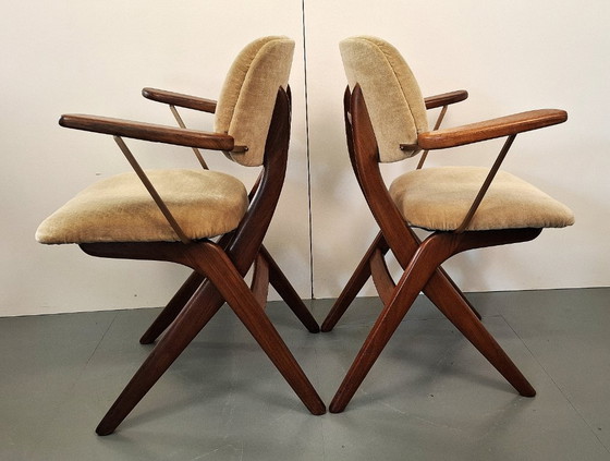 Image 1 of Fauteuils Van Teeffelen "Ciseaux" pour Webe