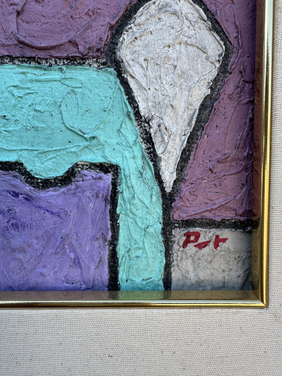 Colorful Geometric Abstract Painting – Paintings & Drawings, Canvas (photo 5 of 14)