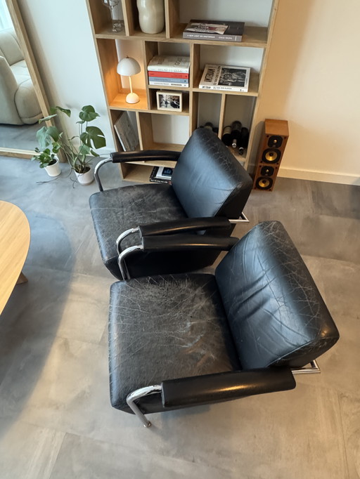 2 x Leolux Scylla (black leather)