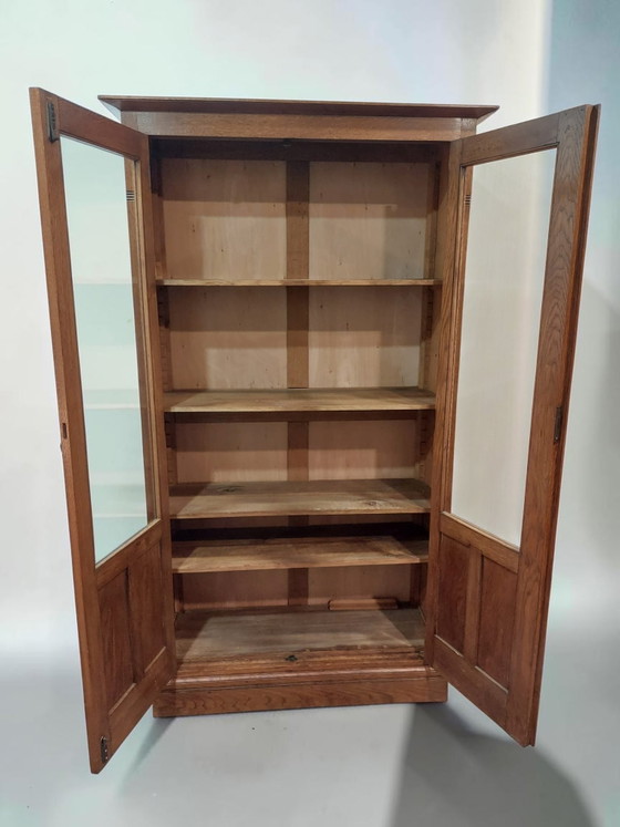 Image 1 of Vitrina/librería antigua para porcelana, Escuela de Ámsterdam.