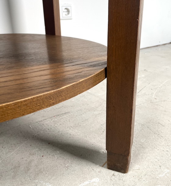 Image 1 of Amsterdam School Side Table With Glass Top