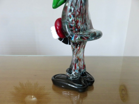 Image 1 of Très grand clown sculpture en verre de Murano 37 cm années 70