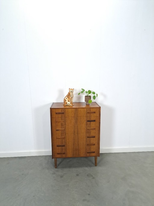 Dänische Westergaards Kommode aus Silkeborg-Palisanderholz, Mitte des 20. Jahrhunderts, 6 Schubladen