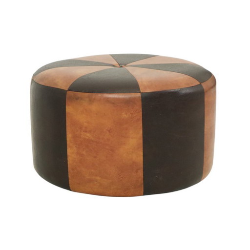 Pouf Skai marrone vintage