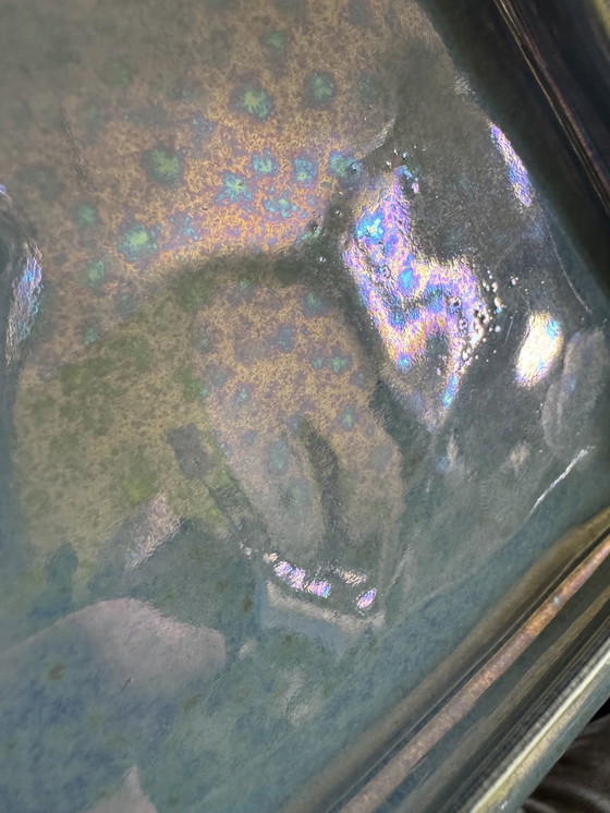 Image 1 of Caja triangular de cerámica Charolles de los años 80