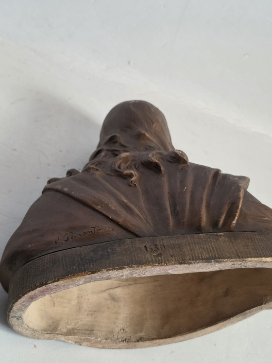 Image 1 of G. Parentani – Terrakotta-Büste des „Heiligen Herdes Jesu“