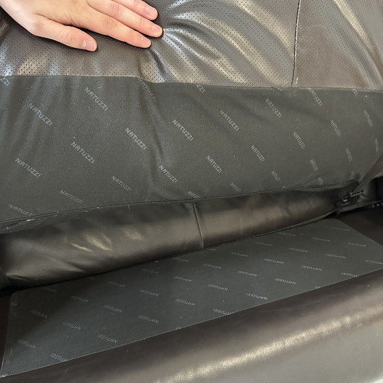 Image 1 of Natuzzi hoekbank leer