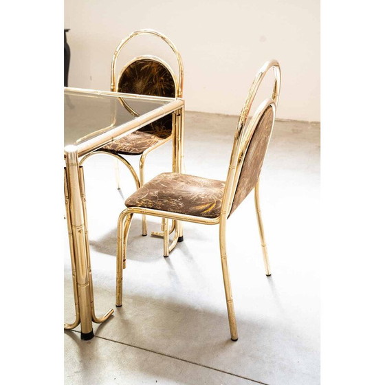 Image 1 of Vintage gold painted dining set