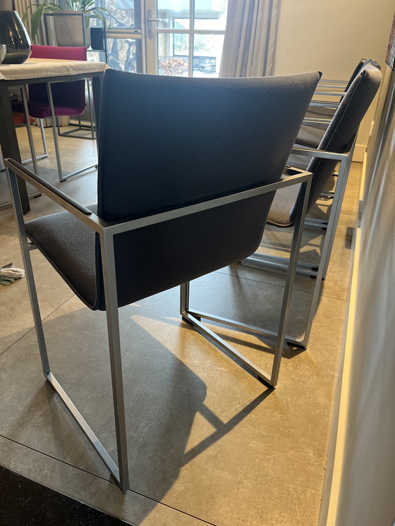 Image 1 of Sei sedie da pranzo con struttura Arco grigio/blu in buone condizioni