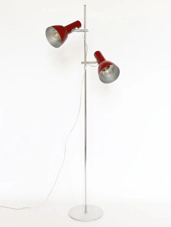 Image 1 of Lampada da terra d'epoca design danese cromo rimessa a nuovo