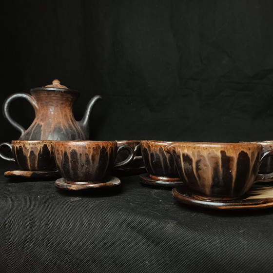 Image 1 of Service à Thé du Céramiste Belge Marcellus Aubry