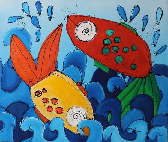 Image 1 of Gran cuadro 'Fiebre de primavera'