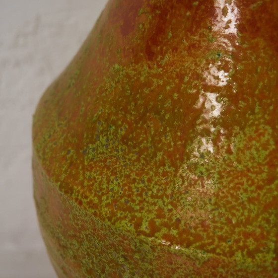 Vaso decorativo vintage arancione (c. 1950), Vasi, Ceramica (foto 12 di 12)