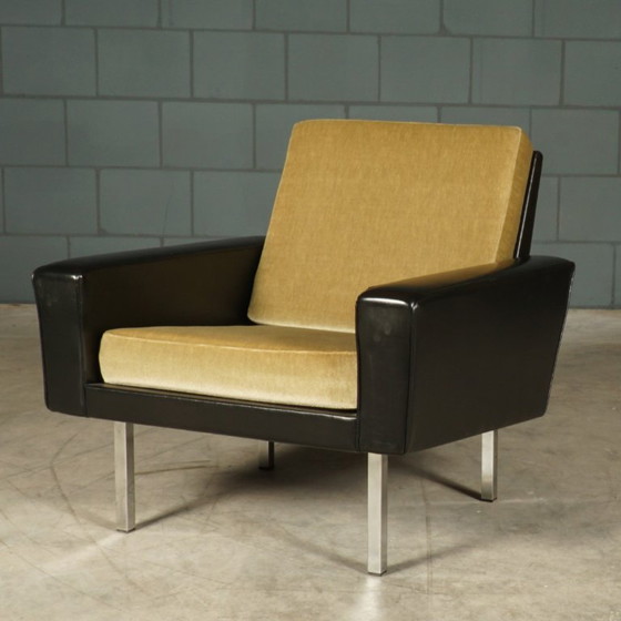 Poltrona vintage in velluto, anni '60 – Poltrone, Chrome (photo 7 of 11)