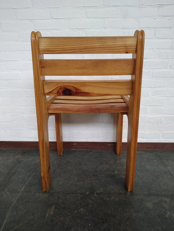 Image 1 of Sedia vintage in pino massiccio Ate van Apeldoorn