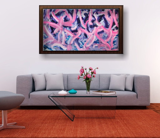 Artwork Painting XXL Canvas