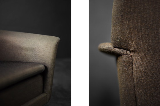 Image 1 of Vintage Mid-Century Danish Modern Brown 3-Seater Sofa by Folke Ohlsson for Fritz Hansen, 1960s