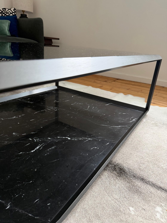 Image 1 of Molteni&C 45° salontafel – Nero Marquina marmer – Ron Gilad