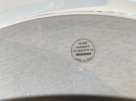 Image 1 of Lampada da soffitto in vetro di Murano, stile postmoderno anni '70, ambientata nell'era spaziale.