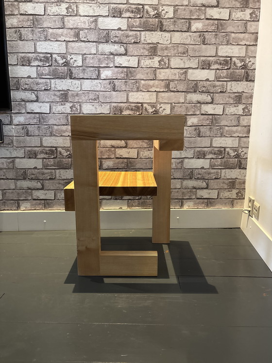 Image 1 of Massief Essen ambachtelijk gemaakt stoel naar Rietveld Steltman 