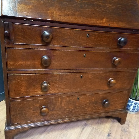 Image 1 of Engelse Top secretaire ca. 1770