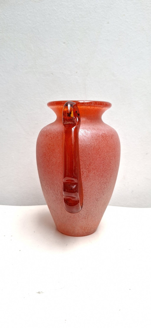 Murano vase - Scava - Red