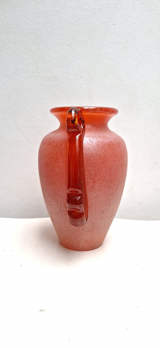 Image 1 of Murano vase - Scava - Red