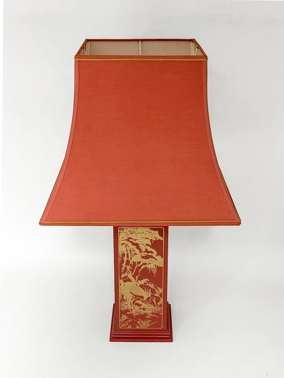 Image 1 of Lampe de table Chinoiserie Claude Mahey