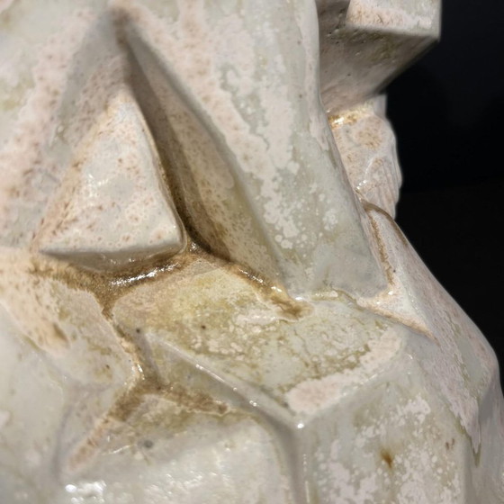 Grande Sculptures en grès salé cuit d'une femme nue endormie par Angelo Hecq pour Roger Guerin, 1930 (photo 6 of 16)