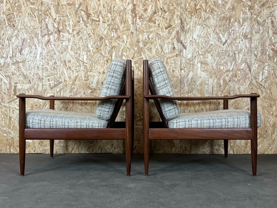 Image 1 of 2x 60s 70s teak armchair Easy Chair Loungechair Danish Modern Design 70s