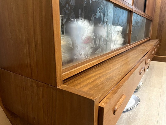 Image 1 of Credenza/parete vintage in teak di metà secolo | Anni '60 | Stile di design danese