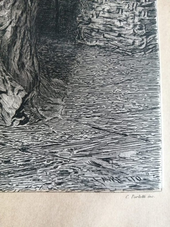 Image 1 of Erbajuolo Veneziano Incisione di C. Turletti 1879