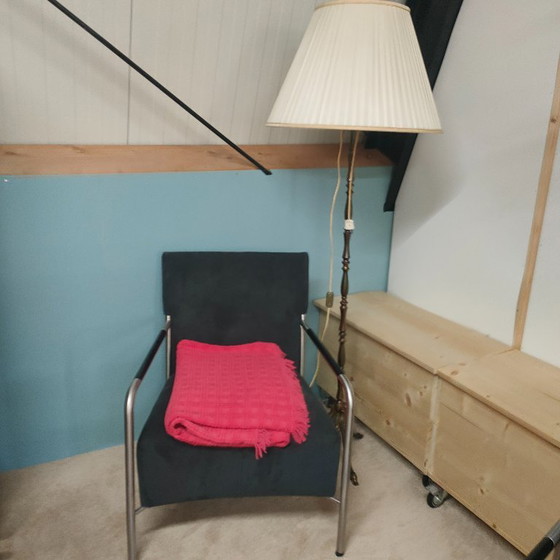 Image 1 of Original Chenille-Teppich/Spreter rosa 50s-70er Jahre