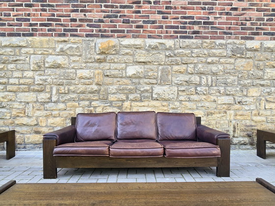 Image 1 of Leolux Vintage 60s 70s Benches Sofa Sofa Set Couch Set Armchair Seating Group Mid Century