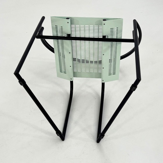 Black & Mint La Tonda Chair By Mario Botta For Alias, 1980s – Side chairs, Metal (photo 9 of 11)