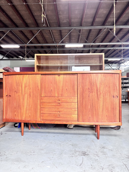 Vintage teak highboard deens design bramin