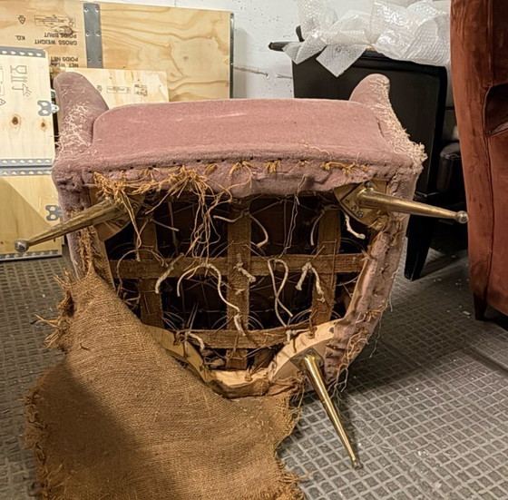 Image 1 of Gio Ponti Art Dèco Italian Lounge Armchair from Hotel Bristol Merano, 50s