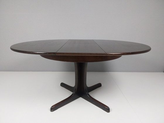 Image 1 of Vintage Extendable Round Table, Mid-Century